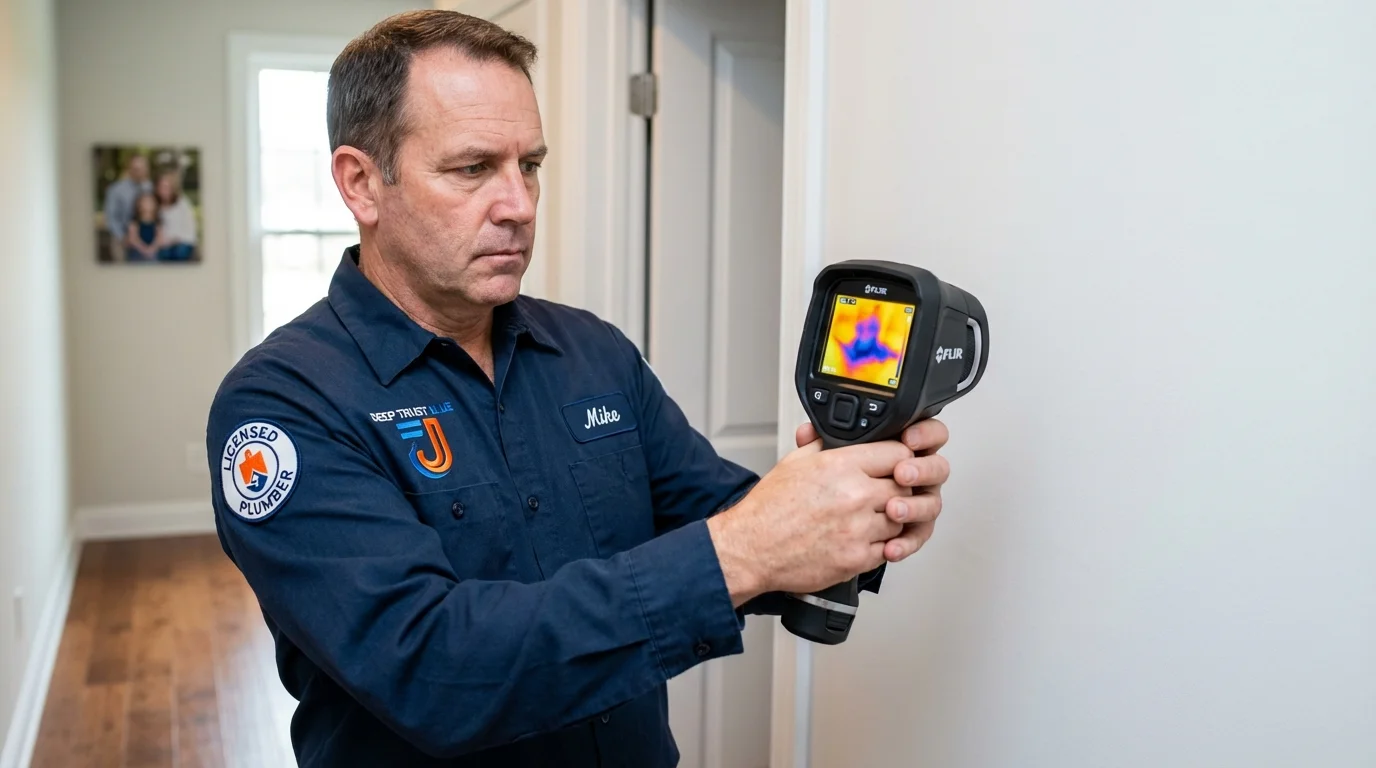 Thermal imaging leak detection by Johns Plumbing LLC in Philo
